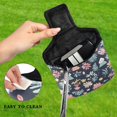 thumbnail image 4 of Haosy Mountain Dinosaur Leaf Golf Mallet Putter Cover Strong Magnetic Leather Golf Club Headcover Closure, 4 of 7