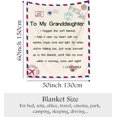 thumbnail image 2 of Granddaughter Bed Throw Blankets 130x150cm Granddaughter Gift from Grandma Grandad Granddaughter Blankets And Throws Granddaughter Birthday Gift I Love You Gift (GRANDDAUGHTER-1), 2 of 6