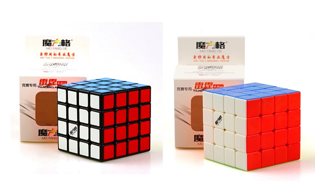 QiYi Stickerless Speed Cubing Mofangge Thunderclap 4x4x4 Magic Cube Puzzle Toy