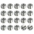 thumbnail image 1 of Unique Bargains Adaptateurs Filetage Manchon Réducteur Écrou M8x1.25 Mâle à M4x0.7 Femelle pour Réparer Insert Réducteur Vis 5mm 20 Pcs, 1 of 5