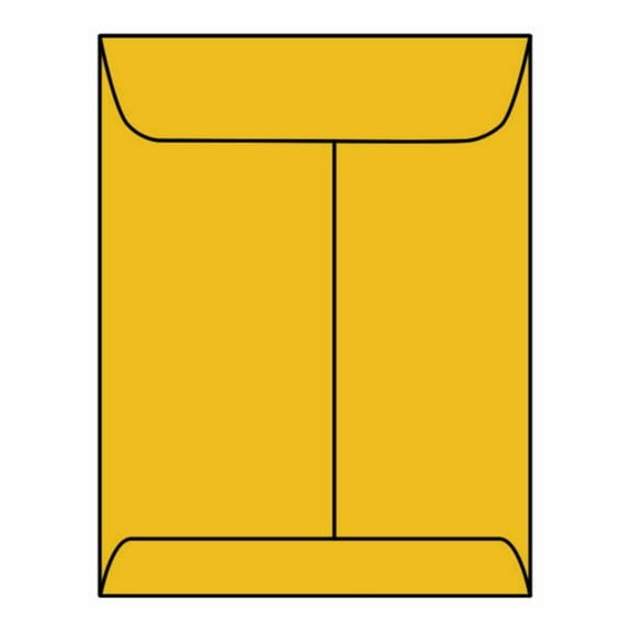 Open End Catalog Envelopes, 4" x 6-3/8", 28#, Tan / Brown Kraft, Center Seam (Box of 500)