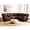 Dark Brown, variant on Ellesophas Living Room 109" Manual PU Leather Reclining Sectional Sofa with Footrest, Storage Console & 2 Cup Holders, Black