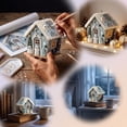 thumbnail image 3 of Eagokdc Halloween DIY Diamond Art Kits Wooden House Shaped Pearl Painting Kits for Adults, Home Decor Art Craft Kit Upgraded Beads Craft for Holiday Family Activity, 3 of 5
