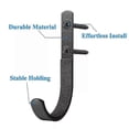 thumbnail image 4 of Horizontal Gun Rack Heavy Duty Metal Gun Holder Wall Mounted Rifles Archery Bows Swords Storage Hangers with Soft Padding, 4 of 4