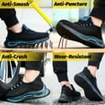 thumbnail image 5 of AUXDIQ Work Shoes Men Women Breathable Steel Toe Cap Industrial Trainers Lightweight Construction Sneakers Sport Shoes, 5 of 6