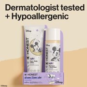 Honest Company 2-in-1 Cleansing Shampoo Body Wash and Face Body Lotion Bundle Disney Design Gentle Enough for Baby Dermatologist Tested