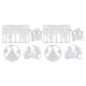 thumbnail image 3 of Matsuzay 4 Pieces Christmas Dies Snowflake Pattern Rust-proof Steel Card Mold Making High-carbon Paper Stenciling for Embossing Type1 NO1, 3 of 6