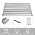 thumbnail image 6 of Mainstays Silicone Roll-up Dish Drying Rack for Kitchen Sink, over Sink Dish Drainer Mat, Space-Saving Kitchen Organizer, 6 of 12