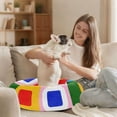 thumbnail image 6 of Pet Bed Pet Mat Cozy Removable & Washable Comfort For Cats And Dogs Colorful Painting with Squares, 6 of 8