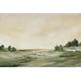thumbnail image 2 of Ian C 18x13 White Modern Wood Framed Museum Art Print Titled - Green Landscape, 2 of 4