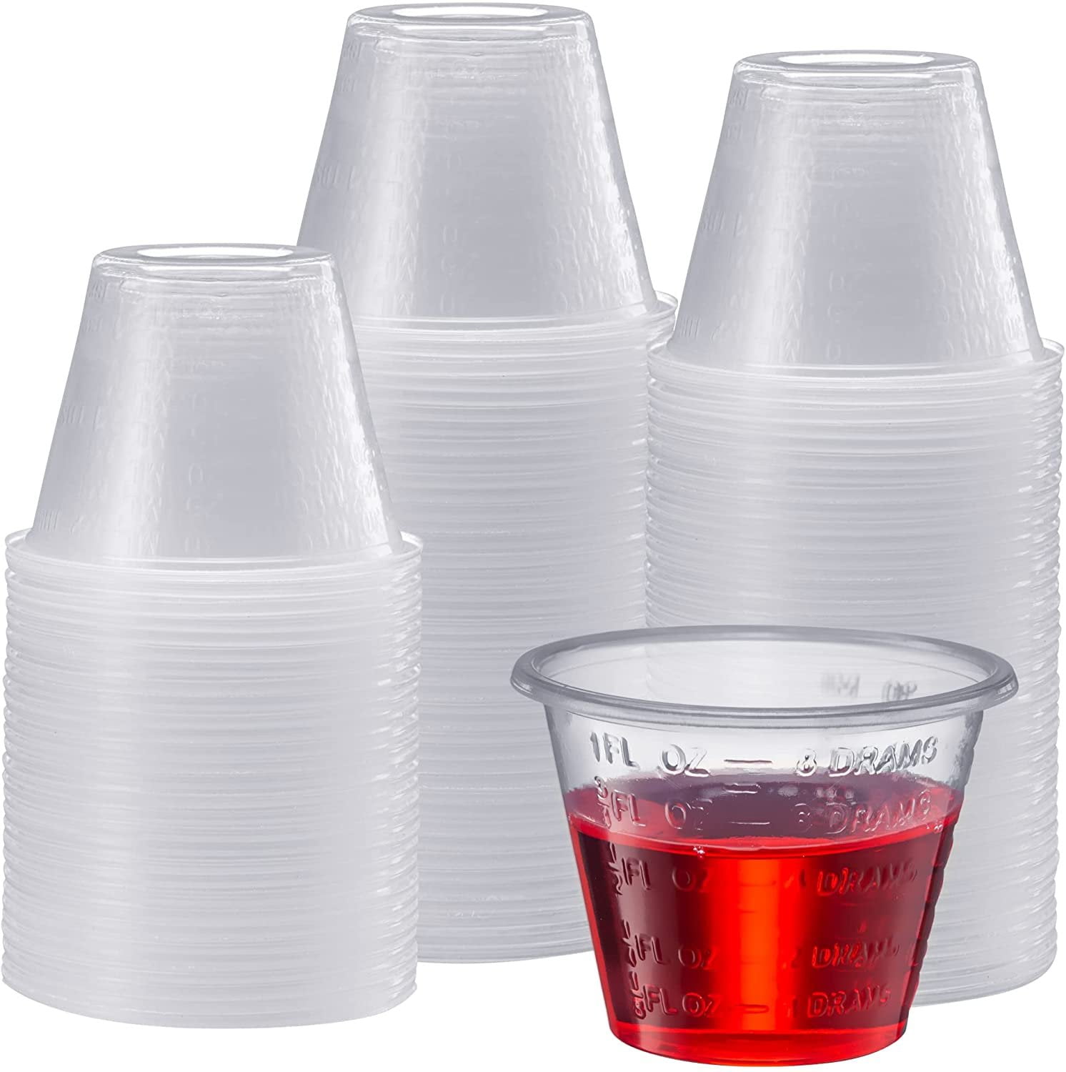 Comfy Package [250 Count] 1 oz. Plastic Disposable Medicine Measuring Cup
