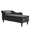 Black, variant on Tcbosik Upholstered Lounge Chair with Storage, Button Tufted Leisure Chair with Pillow, Velvet Fabric Bench for Bedroom, Living Room, Black