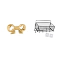 thumbnail image 1 of Tirador de latón con forma de lazo para muebles, ideal para armarios, cajones y cestas colgantes. Perfecto para decoración rústica. Fabricado en metal, 1 of 8