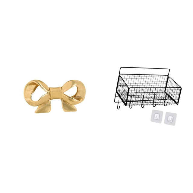 Tirador de latón con forma de lazo para muebles, ideal para armarios, cajones y cestas colgantes. Perfecto para decoración rústica. Fabricado en metal