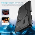 thumbnail image 2 of Case for Motorola Moto G Power 2026 6.8" with Invisible Fold Holder Stand, Magnetic Wireless Charging,Sliding camera casing,Shockproof Dropproof Tough Rugged Protective Case Cover,Black, 2 of 10