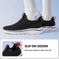 thumbnail image 4 of Sosenfer Men's Hands Free Slip On Walking Shoes Breathable Lightweight Running Sneakers, 4 of 9