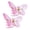 Pink, variant on batmeuy 2Pcs Girls Hair Claw Transparent Butterflies Shape Hair Pin Braided Hair Mini Hairpin Clear Mini Braiding Clip Headwear Hair Accessories