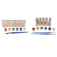 thumbnail image 1 of 20pcs / Set Las De Blancas Masculinas De La Atadura De La Clavija Que Pintan Diy De perfecl Muñecas de madera de la guata, 1 of 7