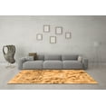 thumbnail image 3 of Ahgly Company Indoor Square Abstract Orange Modern Area Rugs, 7' Square, 3 of 4