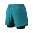 thumbnail image 2 of OGLCCG Men's 2 in 1 Running Shorts Summer Elastic Waist Gym Athletic Workout Shorts with Liner Stretch Ice Silk Running Joggers Shorts,L,Light Blue, 2 of 4