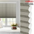thumbnail image 1 of Keego Printed Cordless Celluar Shades Semi Blackout Honeycomb Window Blind Light Filtering Easy Install White Upper Case, Color006, 37"w x 48"h, 1 of 7