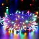 thumbnail image 1 of RV Coloridas luces de cadena de cuento de hadas de Navidad de interior de 10 m 100 LED, 8 modos de luces de cadena a prueba de agua con pilas para decoración del hogar, fiesta, Navidad, boda Rojo Verde, 1 of 5