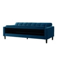 thumbnail image 6 of Loft Lyfe Swaine Velvet Sofa Bed Convertible Tufted With Storage, Navy Couch Lounge, 6 of 11