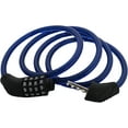 thumbnail image 4 of Dependable Industries 4-Digit Resettable Combination Bicycle Cable Lock, Blue, 4 of 6