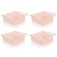 thumbnail image 1 of Organizador de cajones para refrigerador Laklulu, paquete de 4, caja de almacenamiento retráctil para refrigerador, contenedores extraíbles de diseño único, caja de almacenamiento con soporte para, 1 of 5