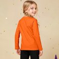 thumbnail image 4 of Kiijoy Girls Halloween Long Sleeve T Shirt Kids Cotton T-Shirt Top, Orange, Sizes 2-13, 4 of 6