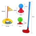 thumbnail image 4 of Juguetes deportivos al aire libre para niños, juegos profesionales para deportes al aire libre, juguetes, juego de Mini palos de Golf de plástico Multicolor, 4 of 6