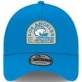 thumbnail image 2 of Men's New Era Powder Blue Los Angeles Chargers Charger Power A-Frame 9FORTY Trucker Adjustable Hat, 2 of 4
