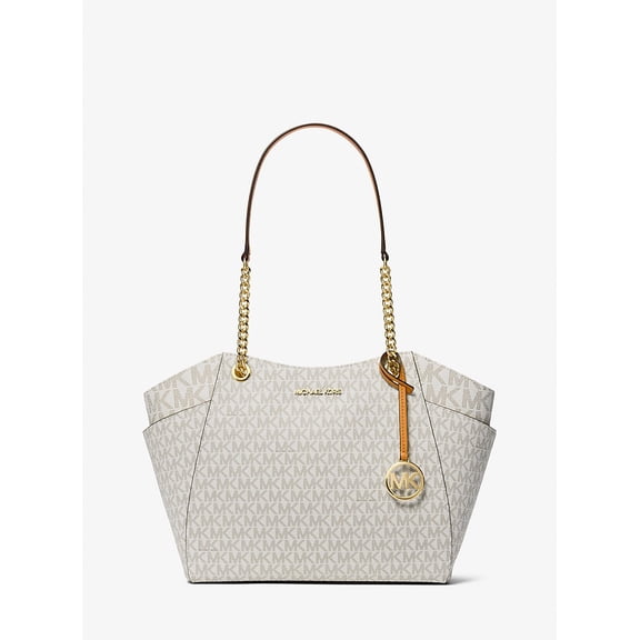 Michael Kors Outlet Jet Set Large Signature Logo Shoulder Bag - Orange Radiant Multi