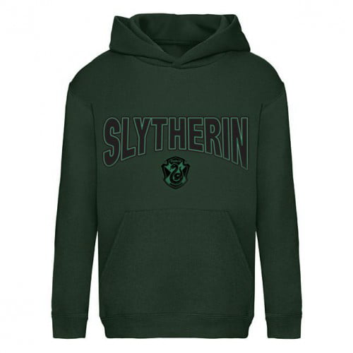 Harry Potter Girls Slytherin Distressed Crest Hoodie 