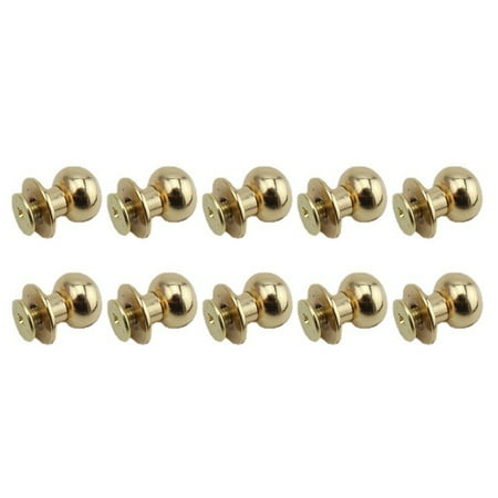 

10 Pcs Leather Rivets 10mm Holster Screws Metal Body Round for Head Screws for DIY Leather Crafts Clothes Repairs Decora