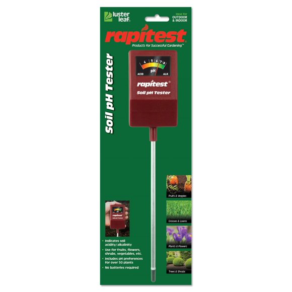 Medidor de pH del suelo Luster Leaf 716753 Rapitest Mini Steel