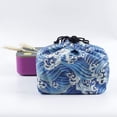 thumbnail image 2 of 3pcs Bolsa de asas japonesa con cordón Bolsa de Bento japonesa Bolsa de almacenamiento portátil Bolsas de almuerzo Bento Cajas de almuerzo prácticas para la escuela de oficina al aire libre. Afortunado Sencillez, 2 of 4