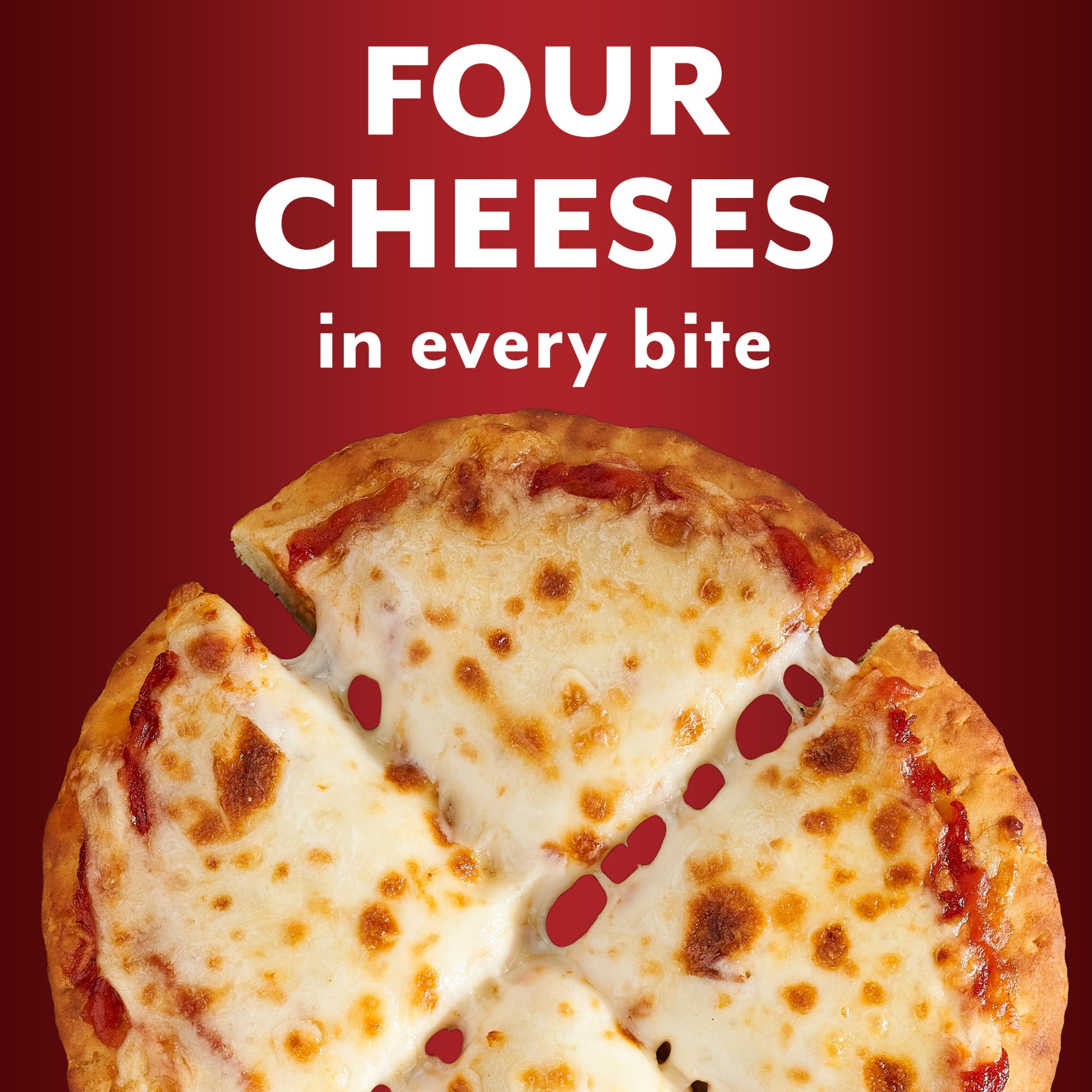 DiGiorno Four Cheese Stuffed Crust Personal Pizza with Marinara Sauce, 8.5oz (Frozen)
