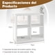 thumbnail image 3 of Estantería Abierta de 4 Cubos Costway Organizador Antivuelco Blanco 73 x 33 x 73 cm, 3 of 9