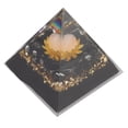 thumbnail image 4 of Pirámide de Chakra, emparejamento armonioso Pyramid de Cristal exquisito Adornos de Artesanía para el Hogar Saldos de la Energía del Cuerpo Inspirador para escritorio de, 4 of 7