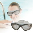 thumbnail image 3 of Silicone Men's & Women's Swimming Goggles – Large Frame Anti-Fog & Leak-Proof with Earplugs, UV Protection for Men Women, 3 of 6