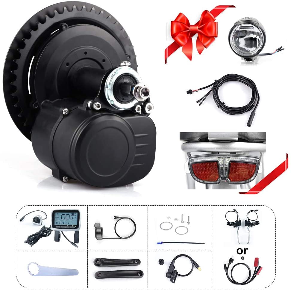 TongSheng TSDZ2 TSDZ2H 48V 500W Torque Sensored DIY eBike Mid Drive Crank  Motor Kit Electric Bike Central Motor Conversion Kit and Optional 48V 10AH  11.6AH 13AH 17.5AH Batteries - Walmart.com