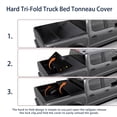 thumbnail image 3 of 6.4FT 3-Fold Hard Tonneau Cover For Ram 1500 2009-2025 Truck Bed w/ Lamp, 3 of 8