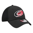 thumbnail image 3 of Men's New Era  Black Carolina Hurricanes Logo 39THIRTY Flex Hat, 3 of 7