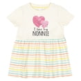 thumbnail image 3 of Inktastic I Love My Nonnie Girls Baby Dress, 3 of 5