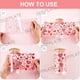 thumbnail image 3 of 8 pegatinas para vasos de cristal, 8 estilos, rosas, UV, DTF, transparentes, de plástico, con forma de corazón, flor, floral, cuadradas, con huella de cactus arcoíris, impermeables., 3 of 9