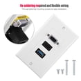 thumbnail image 4 of Sonew USB Socket,US 3-PORT VGA USB3.0 Socket Wall Mount Panel Adapter Wall Socket,VGA, 4 of 9