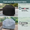 thumbnail image 5 of Unicook Gas Grill Cover 53 inch, Heavy Duty Waterproof BBQ Cover for Backyard Grill, Fits Barbecue Grills up to 50-in Wide, Black, 5 of 8