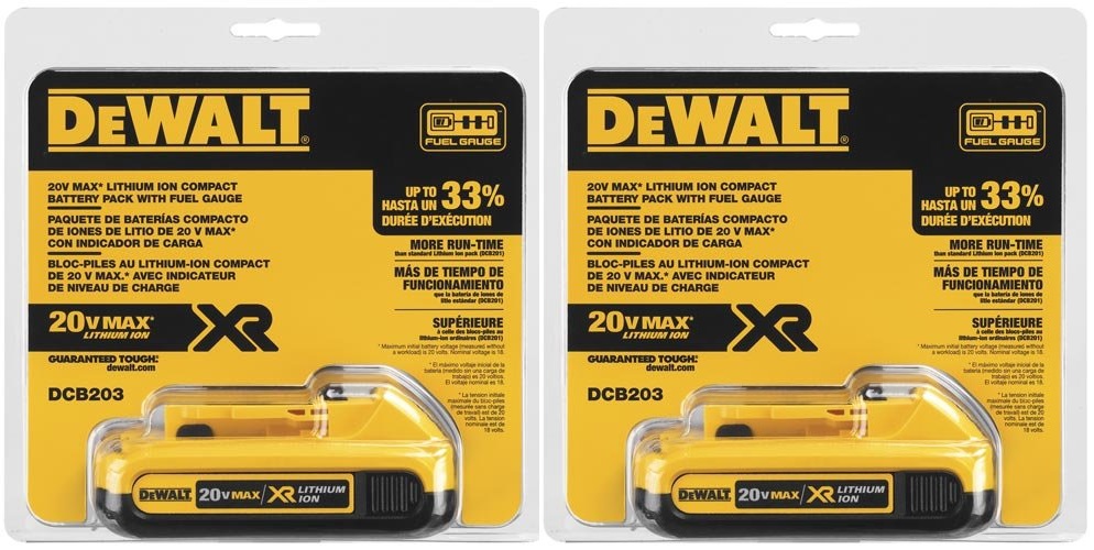 DEWALT DCB203-2 20V Max Compact XR Li 