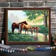 thumbnail image 2 of 16 x 20 pulgadas DIY Pintura al óleo sobre lienzo Pintura por número Kit Caballo Animal Patrón para Abanopi Tipo 4, 2 of 7